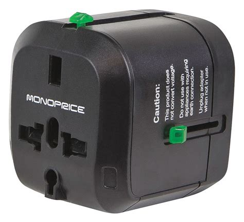 monoprice plug adapter converts  universal  ac input voltage  watts