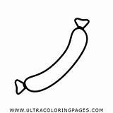 Chorizo Salchicha Sausage Ultracoloringpages Pngwing sketch template