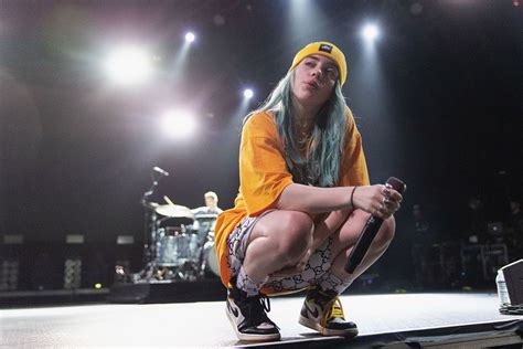 Singer Billie Eilish Performs Onstage During Deck The Hall Ball