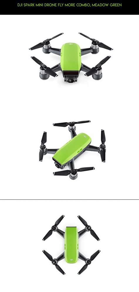 dji spark mini drone fly  combo meadow green kit