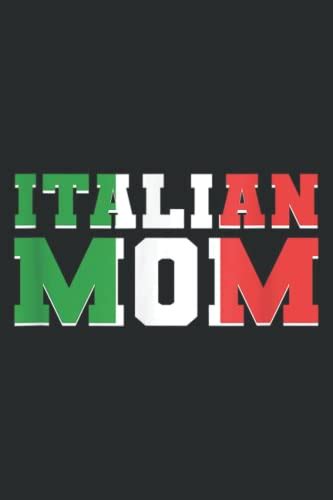 Italian Mom Usa Mother America Italy Mamma Theme Italiano Notebook