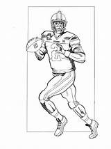 Newton Quarterback Ausmalbilder Panthers Carolina sketch template