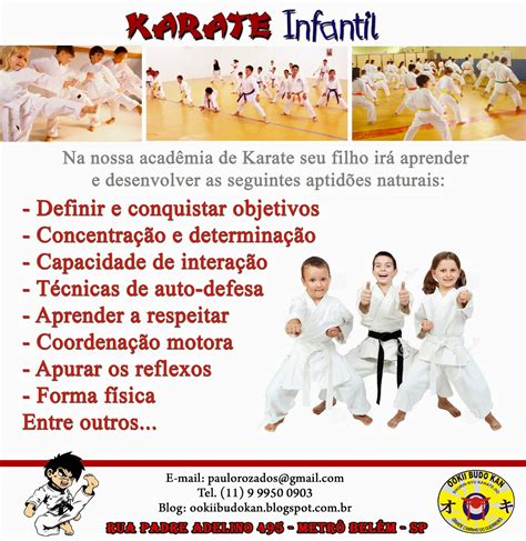 ookii budokan karatÊ e kobudo karate infantil zona leste sp