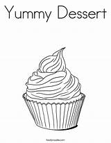 Coloring Pages Cupcakes Dessert Cupcake Birthday Print Yummy Muffins Twistynoodle Happy Noodle Colouring Mini Cake Twisty Treat Sweet Getcoloringpages Nana sketch template