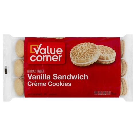 signature kitchens vanilla sandwich creme cookies  oz instacart