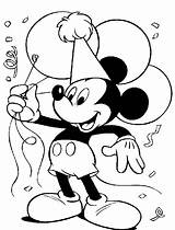 Coloring Mickey Mouse Pages Party Birthday Print Disney Printables Kids Sheet Minnie Color Colouring Birthdays Hockey Micky Character sketch template