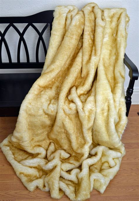 faux fur throw blanket golden faux fur fur bedding blanket