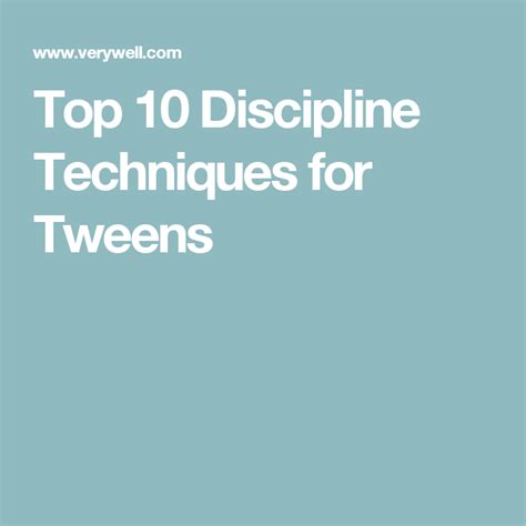 how to discipline and handle challenges with tweens