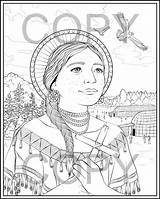 Tekakwitha Kateri Saint Coloring Pages sketch template