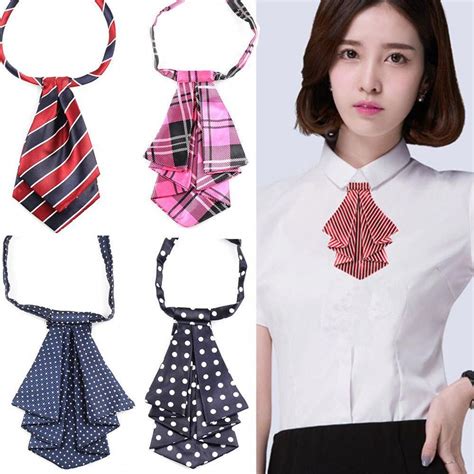 Formal Commercial Bow Tie Women Cravat Silk Waitress Neck Wear