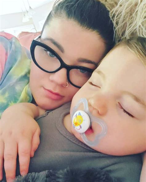 teen mom og star amber portwood shares cute pic of james and leah