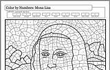 Mona Monalisa sketch template