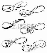 Infinity Tattoo Symbol Vector Tattoos Symbols Infinito Stock Forever Tatuajes Infini Designs Tatouage Illustration Drawing Para Drawings 123rf Tatuaje Style sketch template