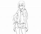 Kurisu Steins Gate Makise Coloring Pages sketch template