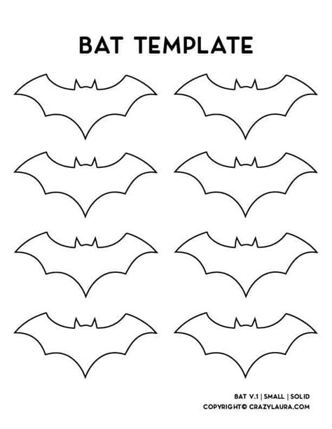 bat template printable stencils   shapes crazy laura