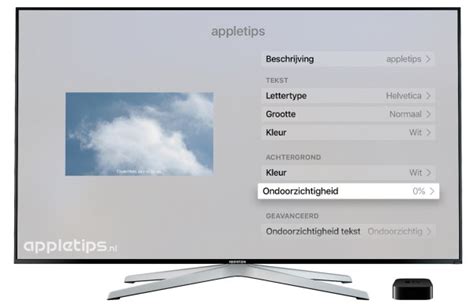 balk achter apple tv ondertiteling verwijderen appletips