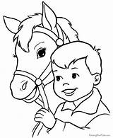 Horse Coloring Pages Printable Kids Horses sketch template