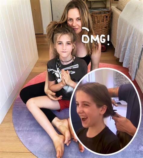Alicia Silverstone S Son Bear Cuts Off All Of His Hair Months After