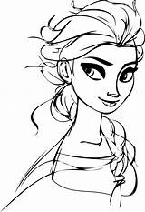 Elsa Coloring Pages Frozen Princess Disney Anna Drawing Printable Muslim Body Kids Print Color Sheets Look Getcolorings Template Wecoloringpage Face sketch template