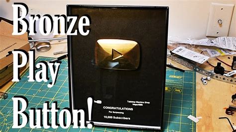 10k Subscribers Bronze Play Button Youtube