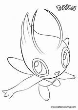 Pokemon Celebi Coloring Pages Draw Drawing Step Game Printable Kids Getdrawings Learn sketch template
