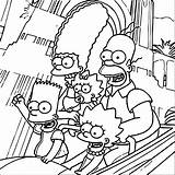 Coloring Simpsons Wecoloringpage sketch template