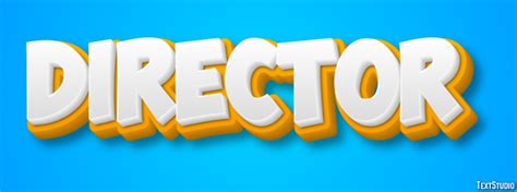 director text effect  logo design word textstudio
