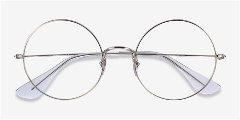 ray ban rb6392 round silver frame eyeglasses eyebuydirect in 2021