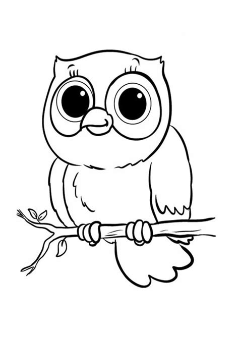 easy  print owl coloring pages owl coloring pages animal
