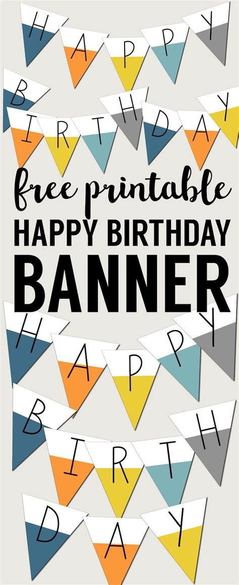 printable happy birthday signs  printable