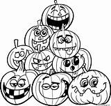 Pumpkins Citrouille Citrouilles Emotions Imprimer Kolorowanki Dynie Plusieurs Kolorowanka Worksheet Izakowski Jack Ilustracja sketch template