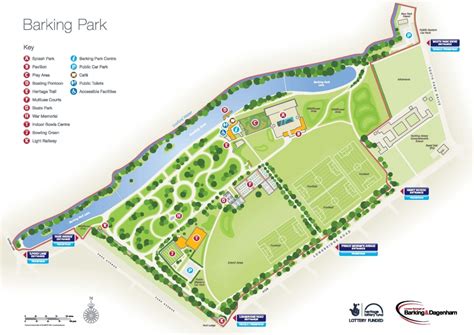 pictorial site plan  parks  gardens location maps