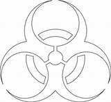 Biohazard Vector Symbol Sign Drawing Clipart Clip Cliparts Md Line Getdrawings Clker Library sketch template