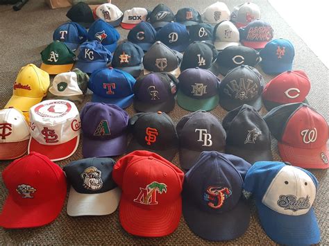collection  baseball caps collected  thrift stores
