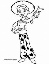 Jessie Coloring Toy Story Waving Pages Colouring Printable Print sketch template