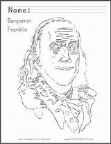 Franklin Benjamin Coloring Print Figures Historical Click Elementary Lower Names Social sketch template