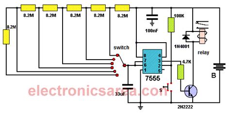 digital timer circuit diagram timerwq