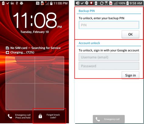 lg how to and tips how can i reset my phone when i forget password and my gmail account lg