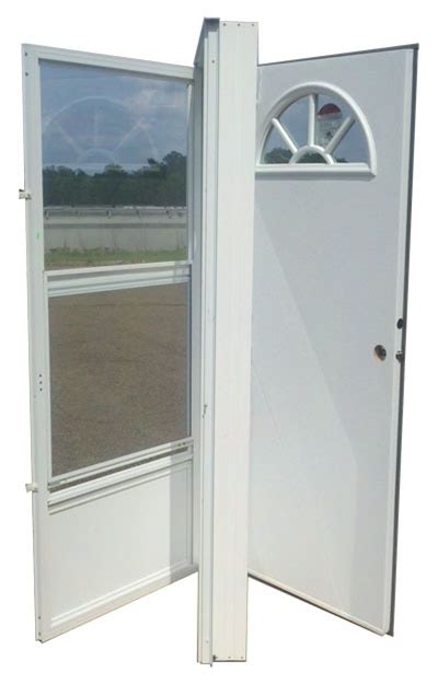 aluminum door fan window lh  mobile home manufactured housing