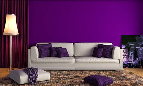 purple wall paint colours   home design cafe