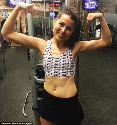 the bachelor s heather maltman flaunts her toned tummy and biceps