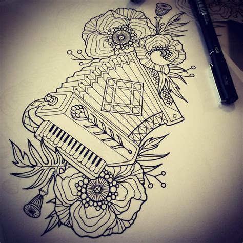 arianes accordion drawing sleeve tattoos life