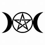 Goddess Triple Moon Wicca Pentacle Three Decals Wiccan Stickers 15cm 6cm Silver S3 Decal Cartoon Car Ccartoon Stying 8cm Jdm sketch template