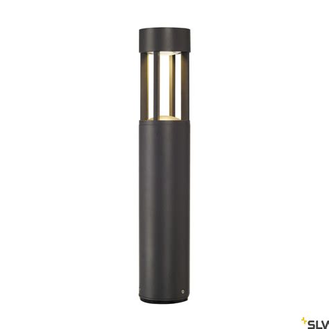 slv  slots  led   outdoor bollard light anthracite slv