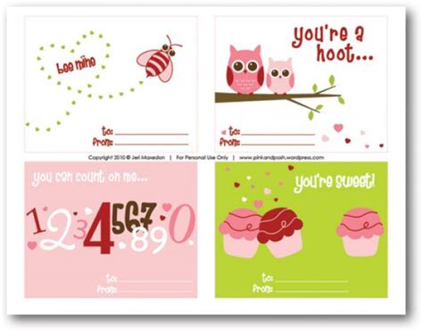 gadget info    printable valentines day cards  kids