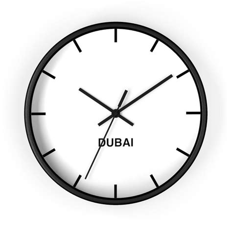 dubai time zone gmt newsroom clock uae business wall clocks etsy