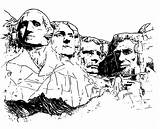 Rushmore Mount Drawing Mt Paintingvalley Mountain Drawings sketch template