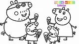 Pig Peppa Coloring Pages Drawing Family Kids Cartoon Ice Friends Cream Getdrawings Colouring Drawings Draw Book Choose Board sketch template