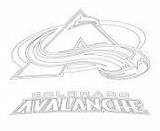 Avalanche Nhl sketch template
