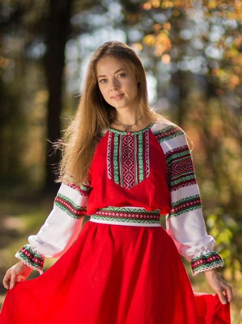 traditional russian linen sarafan “daria” folk russian clothing store